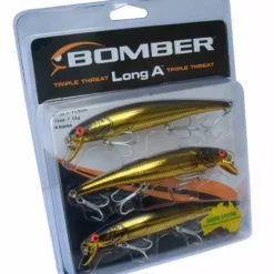 Bomber Long A 15 Gold 3 Pack Lures