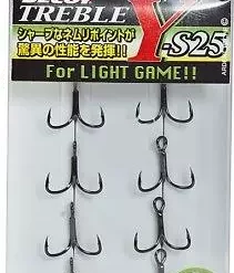 Decoy Y-S25 Black Trebles 8 Pack
