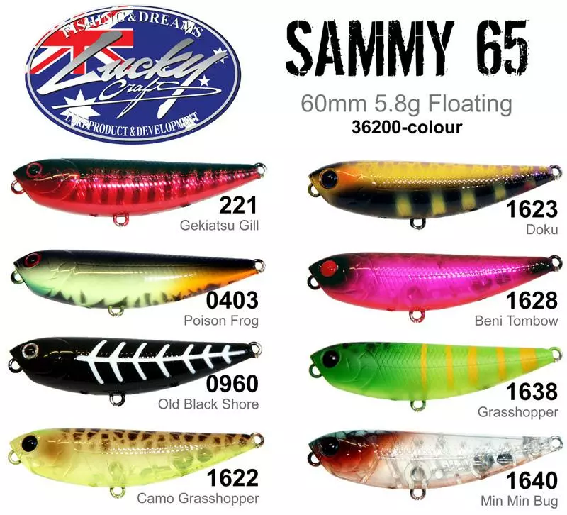 Lucky Craft Sammy 65mm Lures 5 Lucky Craft Sammy 65mm Lures - Image 3