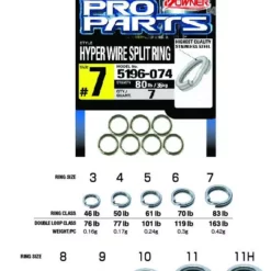 Owner Hyperwire Heavy Duty Stainless Split Rings