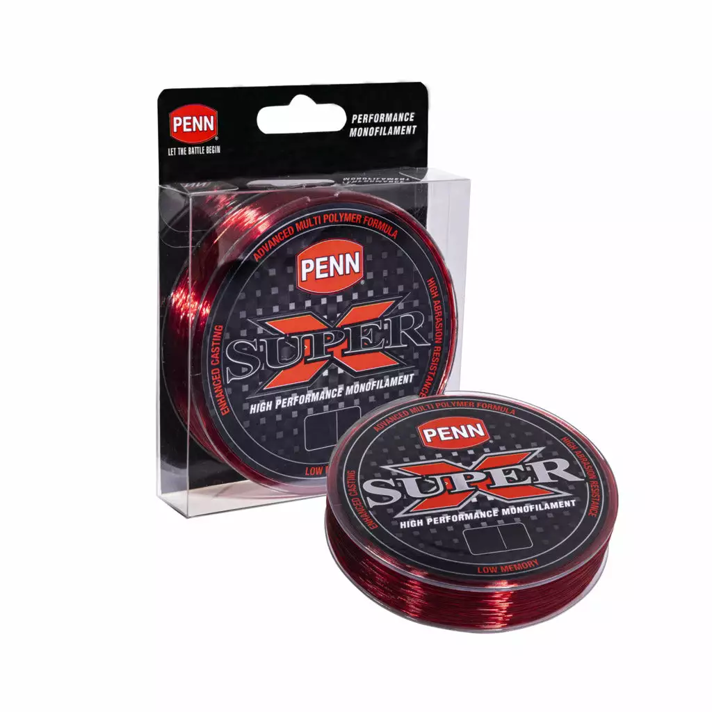 Penn Super X Mono Red 300m Spools 3 Penn Super X Mono Red 300m Spools