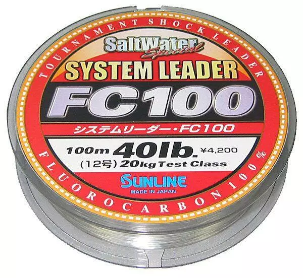 Sunline FC100 System Leader 30m Spools 3 Sunline FC100 System Leader 30m Spools