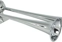 Marinco AFI 10106 12V Chrome Plated Dual Trumpet Air Horn