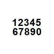 Bernard PS300B Vinyl Peel & Stick Numbers 3 Bernard PS300B Vinyl Peel & Stick Numbers