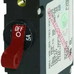 Blue Sea Systems Blue Sea 7201 AC/DC Single Pole Magnetic World CB - 5 Amp - Red
