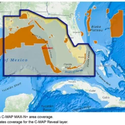 C-MAP Reveal - US - Port St. Lucie To New Orleans -Fishing Sales 2023 c map m na y644 ms reveal us 05763.1651266421