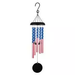 Carson Home Accents Windchime - American Flag 3 Carson Home Accents Windchime - American Flag
