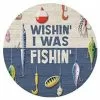 Carson Home Accents Wishin' Fishin' Car Coaster -Fishing Sales 2023 chawishinfishin