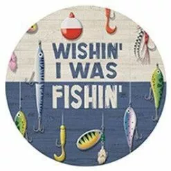 Carson Home Accents Wishin' Fishin' Car Coaster