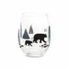 Demdaco Bears & Trees Wine Glass 2 Demdaco Bears & Trees Wine Glass -Fishing Sales 2023 dembearstrees