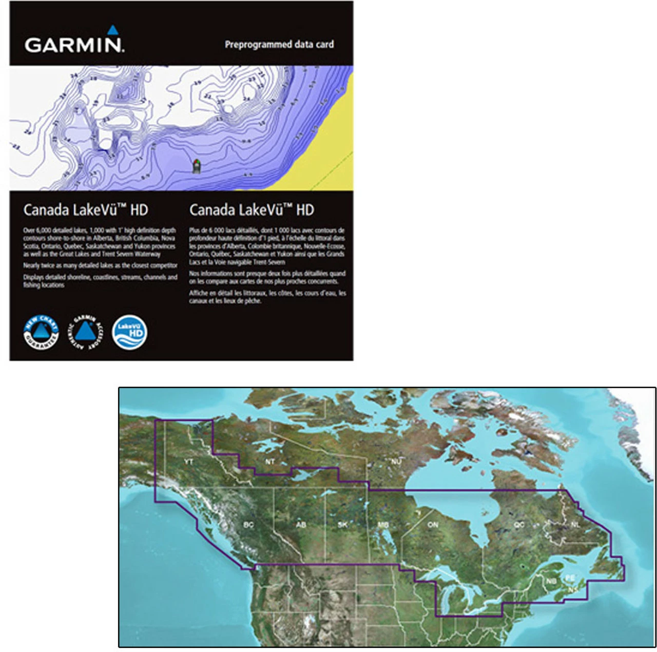 Garmin LCA100F LakeVu HD G3 - Canada - MicroSD/SD 4 Garmin LCA100F LakeVu HD G3 - Canada - MicroSD/SD - Image 2