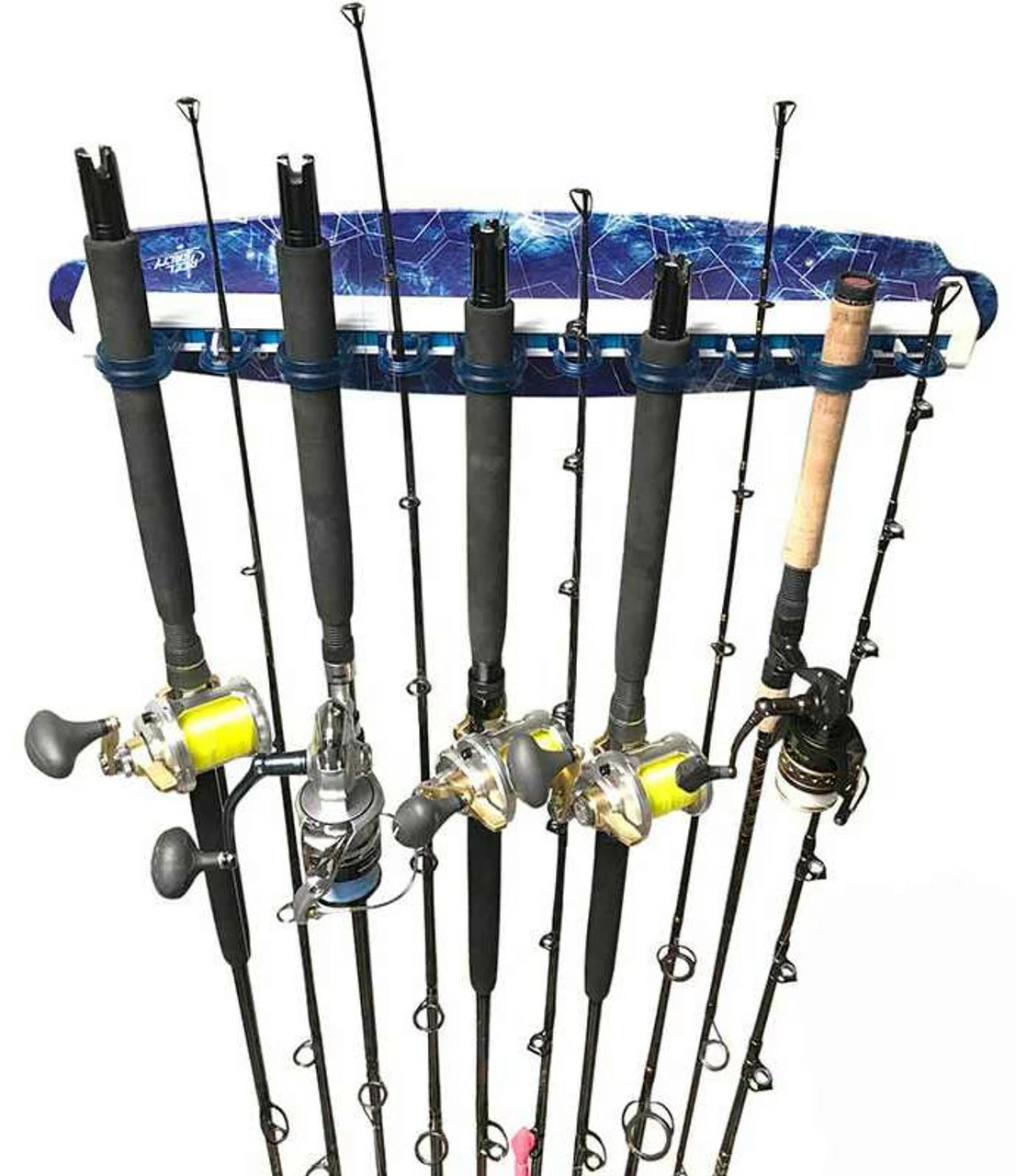 Reel Salty Waterproof 10 Fishing Rod Wall/Ceiling Storage Rack 7 Reel Salty Waterproof 10 Fishing Rod Wall/Ceiling Storage Rack - Image 5