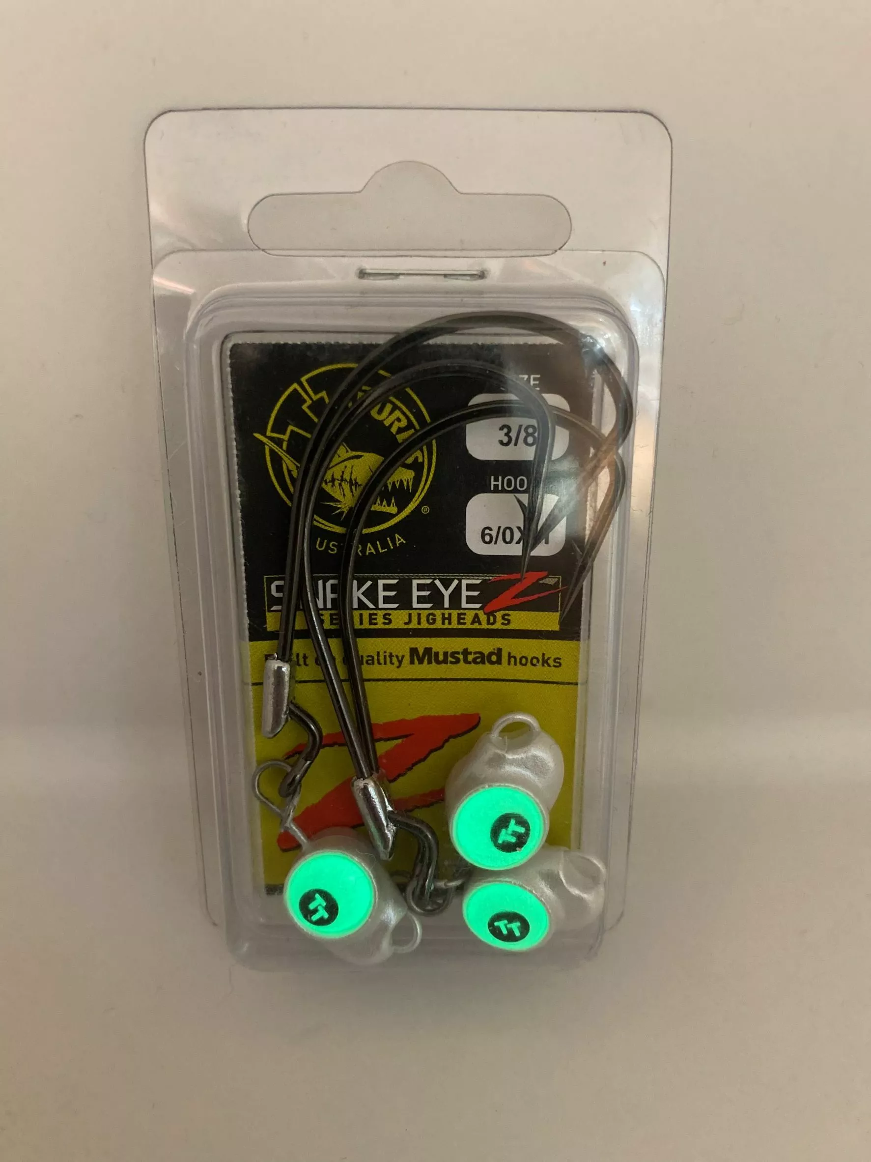 TT Lures Snake Eyez Pearl XH Jigheads 3 TT Lures Snake Eyez Pearl XH Jigheads