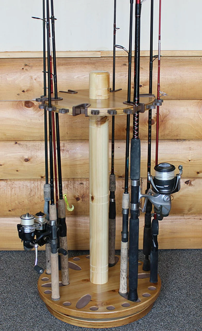 Rush Creek Creations Round 30 Fishing Rod Rack 4 Rush Creek Creations Round 30 Fishing Rod Rack - Image 2