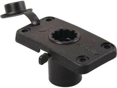 Scotty 244L-BK Locking Flush Deck Mount W/ Splash Cover 3 Scotty 244L-BK Locking Flush Deck Mount W/ Splash Cover