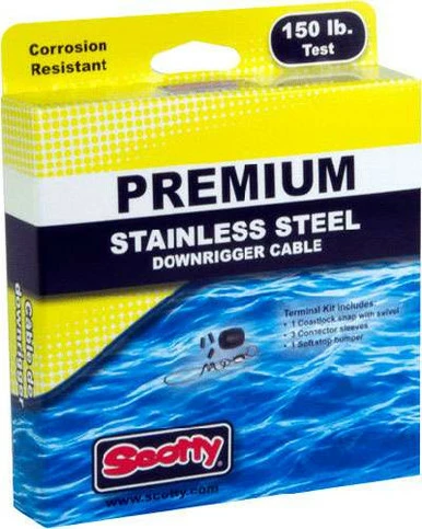 Scotty Premium Stainless Steel Replacement Downrigger Cables 3 Scotty Premium Stainless Steel Replacement Downrigger Cables