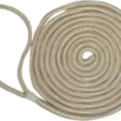 Unicord Double Braid Nylon Dock Line - 3/8 In. X 20 Ft. - Gold & White